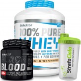Biotech - 100% Pure Whey 2270g + Black Blood CAF+ 300g +shaker