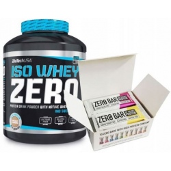 Biotech - Iso Whey Zero 2270g + Glutamine Zero 600g + Shaker GRATIS
