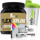 Olimp - Flex Xplode 360g + Vita-Min Multiple Sport 60k + Shaker Gratis!