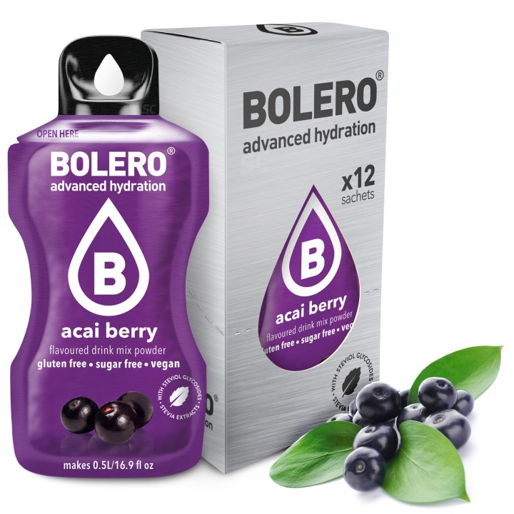 Bolero Sticks | Elektrolity Bez Cukru | Słodzone Stewią | 12 Saszetek
