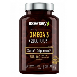 Essensey | Omega 3 + Witamina D 2000 D3 | 90 kaps