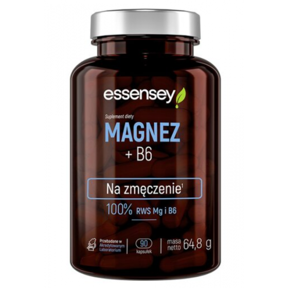 Essensey | Magnez + Wit. B6 | 90 kaps. | Na zmęczenie