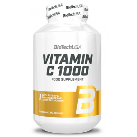 Biotech Vitamin C 1000 Bioflawonoidy 100 tabletek | Witamina C