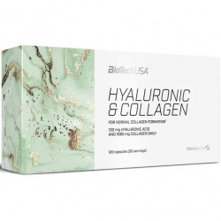Biotech Hyaluronic&Collagen 120 kapsułek | Kolagen + kwas hialuronowy