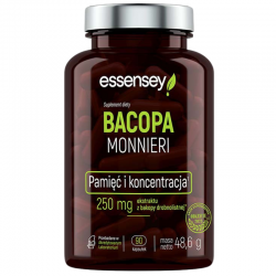 Essensey Bacopa Monnieri 90 kapsułek | Adaptogeny | Pamięć i koncentracja