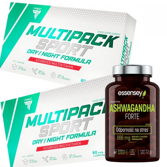 Trec - 2x Multipack Day/Night Formula 60k + Ashwagandha Forte