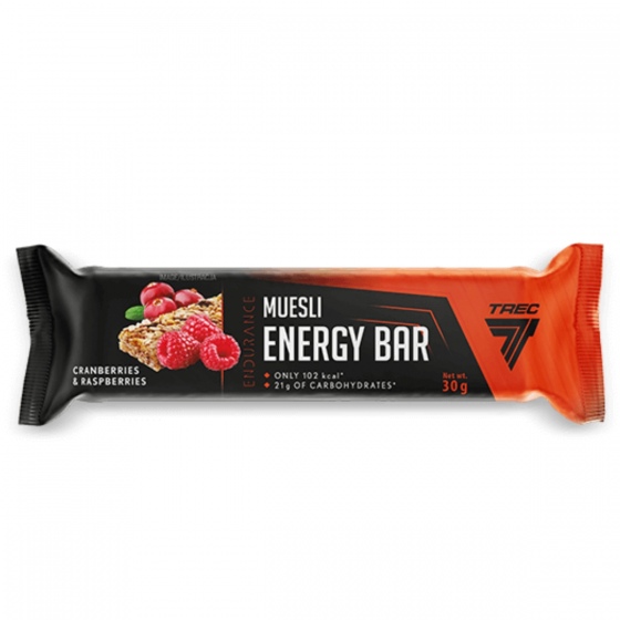 Trec Muesli Energy Bar 30g | żurawinowo-malinowy
