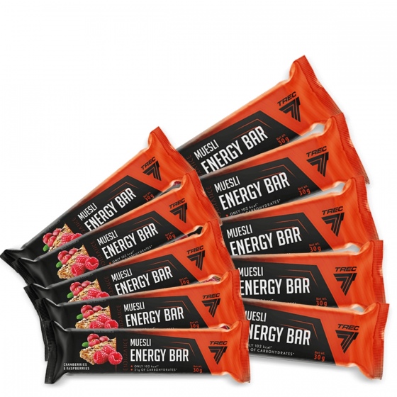 Trec Muesli Energy Bar 30g | żurawinowo-malinowy