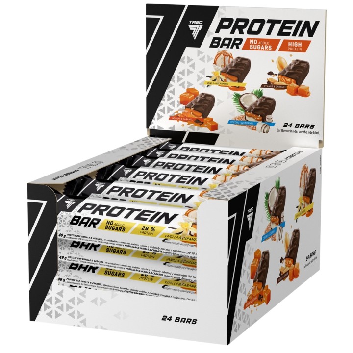 Trec Protein Bar 48g bez cukru | Wanilia-karmel