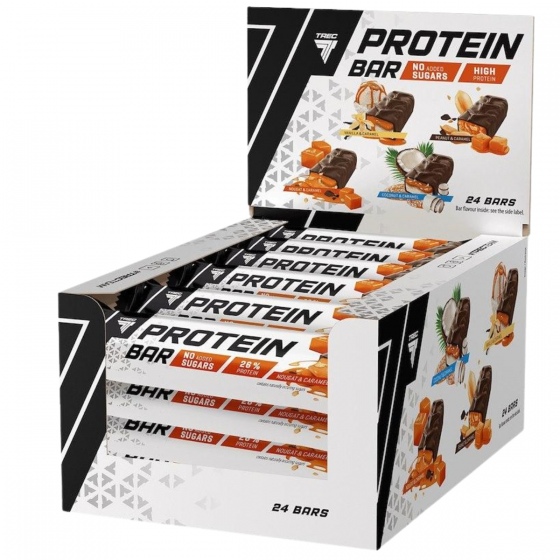 Trec Protein Bar 46g bez cukru | Nugat-karmel