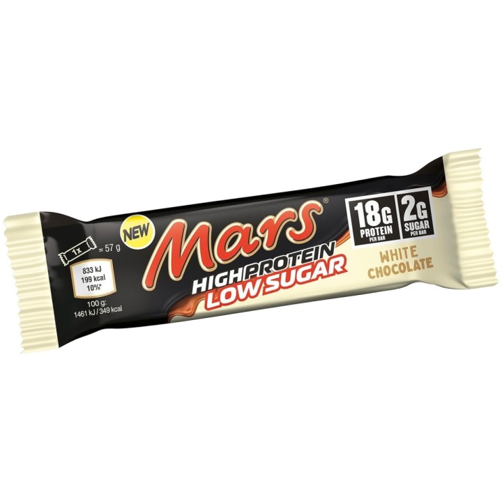Mars Hi Protein Bar Low Sugar 57g | Biała Czekolada