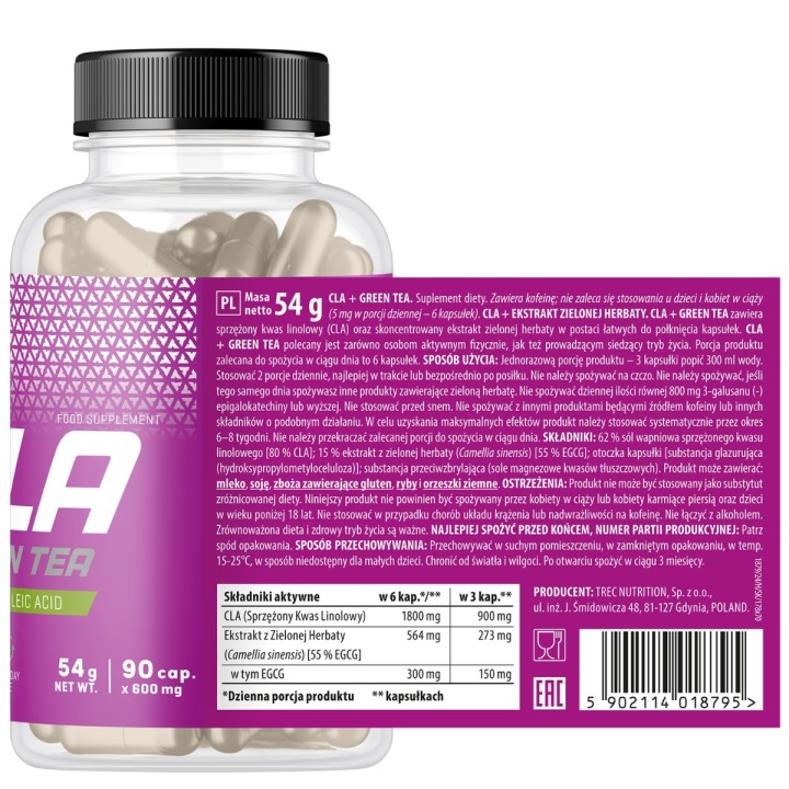 Trec - CLA & Green Tea - 90kaps.