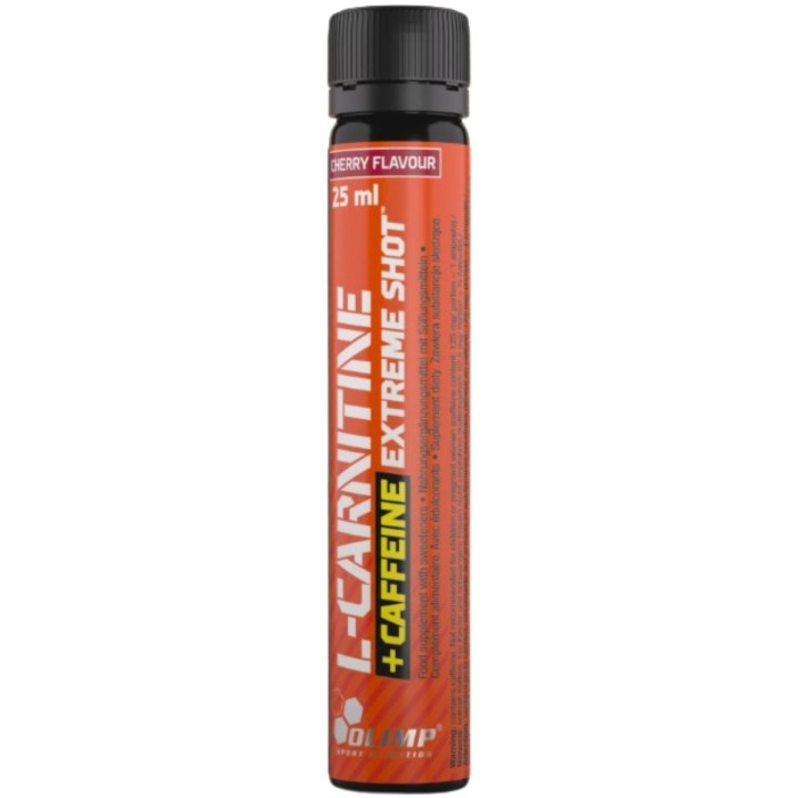 Olimp L-Carnitine + Caffeine Extreme Shot - 25 ml | smak pomarańczowy