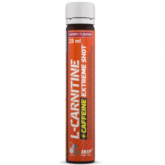 Olimp L-Carnitine + Caffeine Extreme Shot - 25 ml | smak wiśniowy