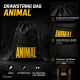 Animal Drawstring Backpack Black&Yellow Worek na siłownię