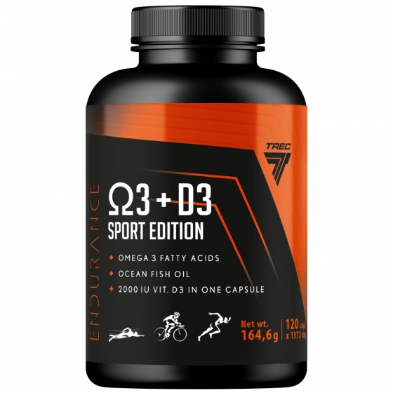 Trec Omega 3 +Witamina D3 Sport Edition Endurance | 120kaps.