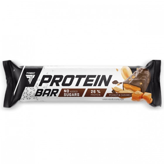 Trec Protein Bar 46g bez cukru | Orzeszki-karmel