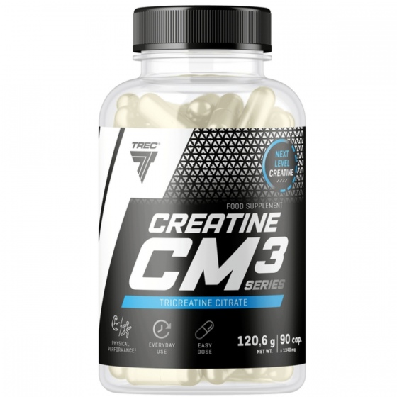 Trec Creatine CM3 90 kapsułek | Cytrynian kreatyny