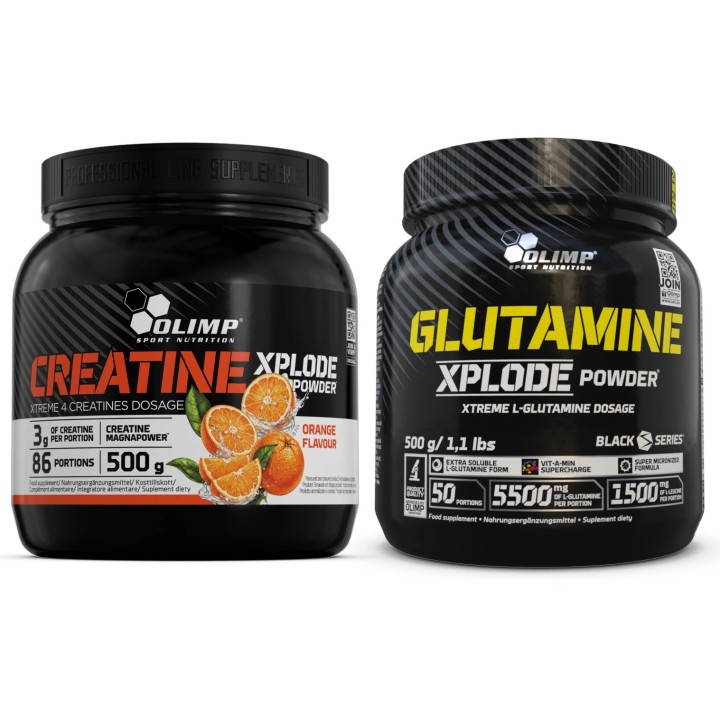 Olimp - Kreatyna Xplode + Glutamina Xplode